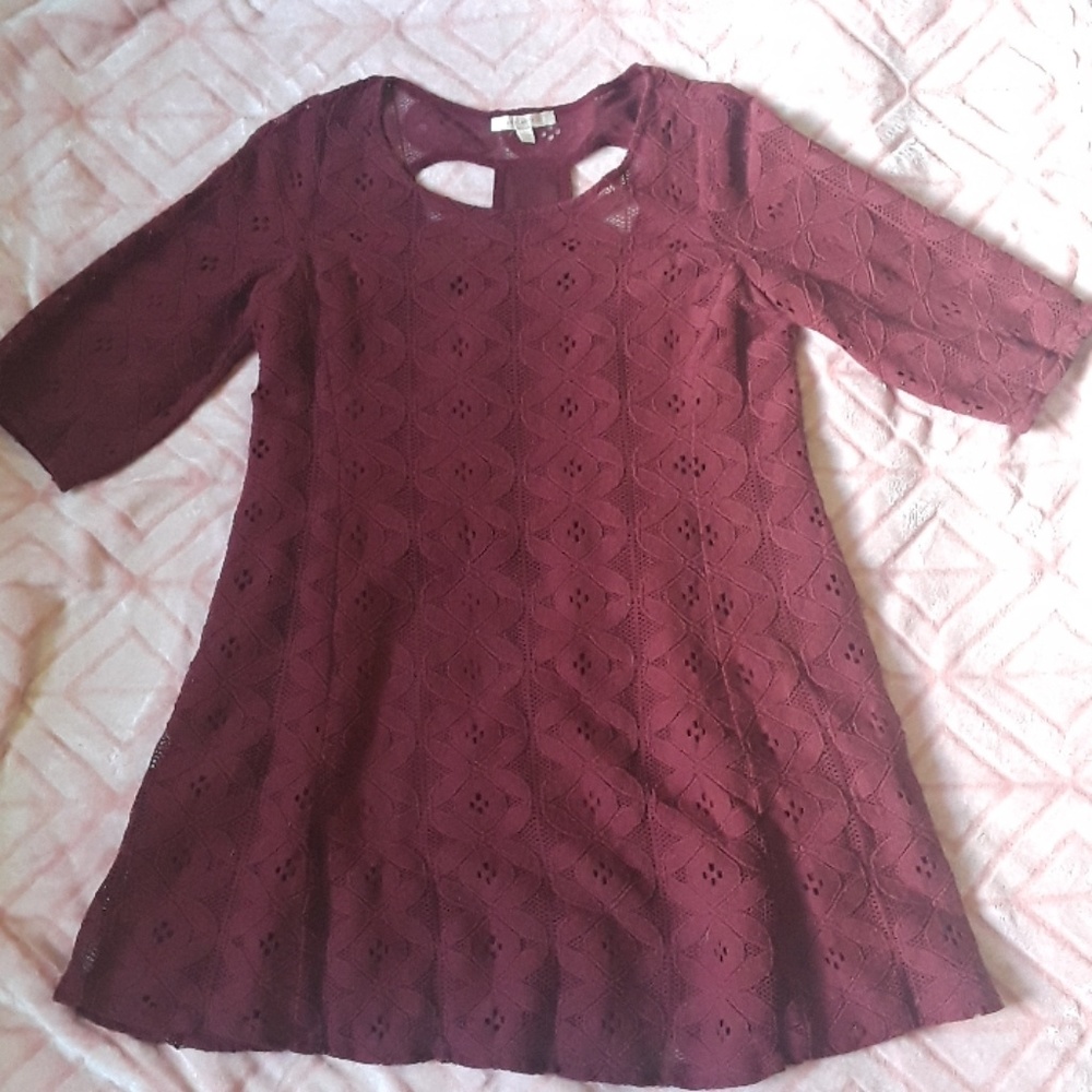 Fun, lacey red dress!